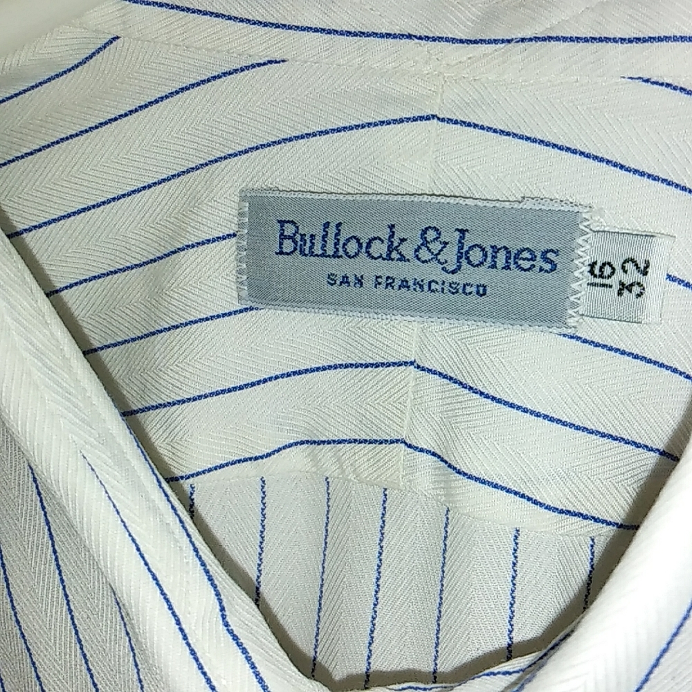 Bullock & Jones Men’s Lux Dress Shirt Size 16/32 Vintage
